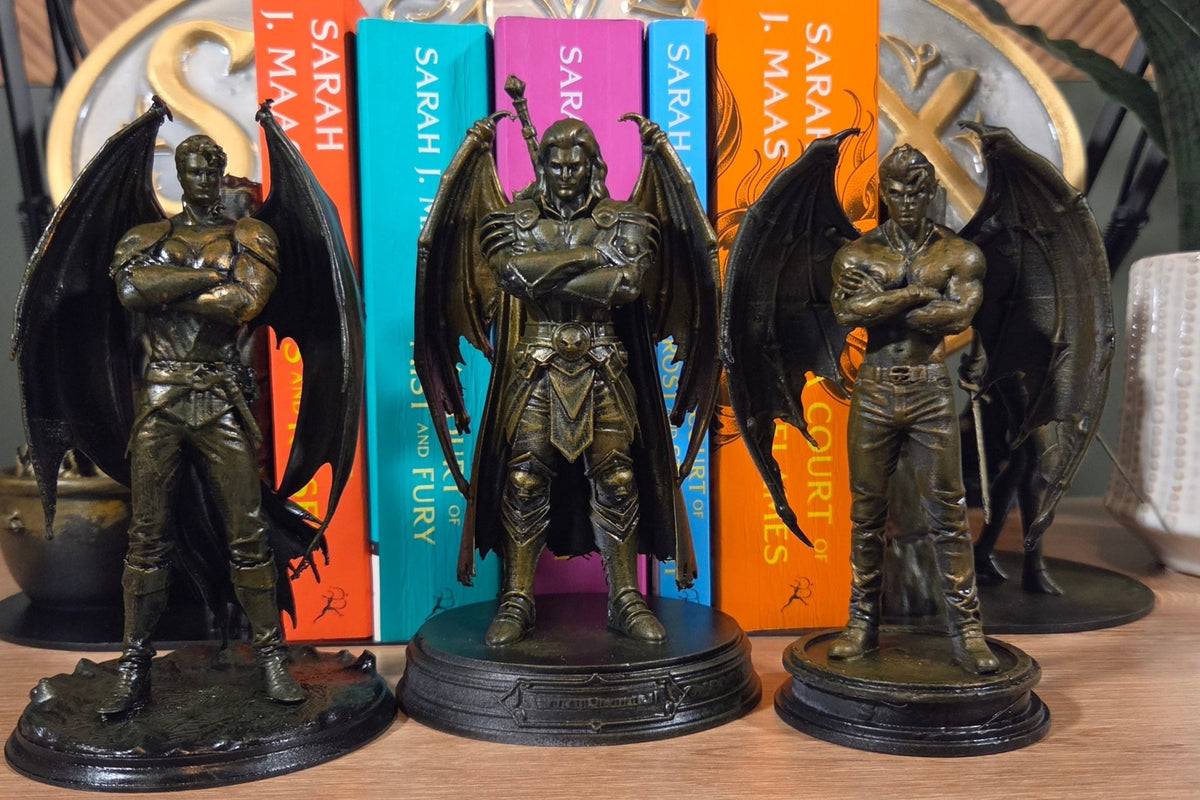 Fae Warrior Statues – 6" 3D Printed Fantasy Figurines (Unpainted or Bronze Finish) - SmutStax