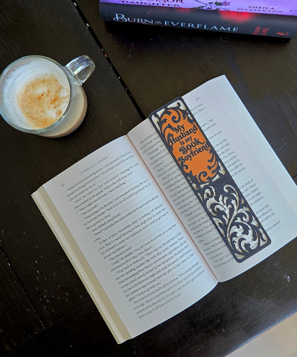 “My Husband Is My Book Boyfriend” 3D Printed Bookmark - SmutStax