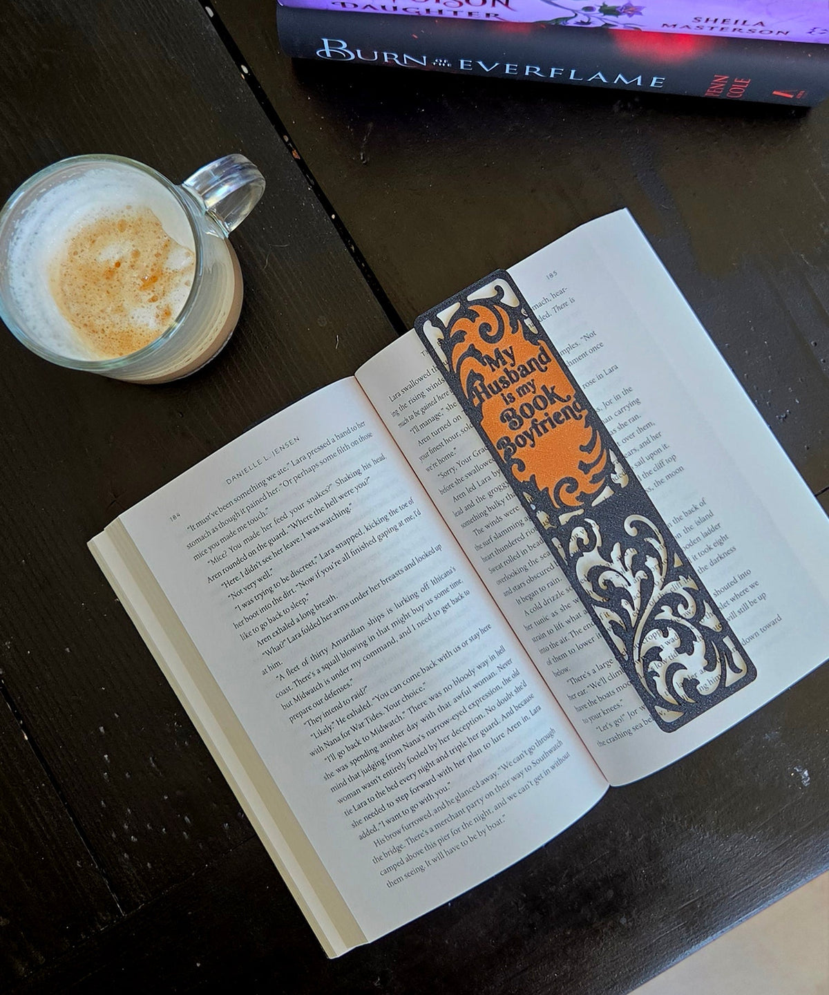 “My Husband Is My Book Boyfriend” 3D Printed Bookmark - SmutStax