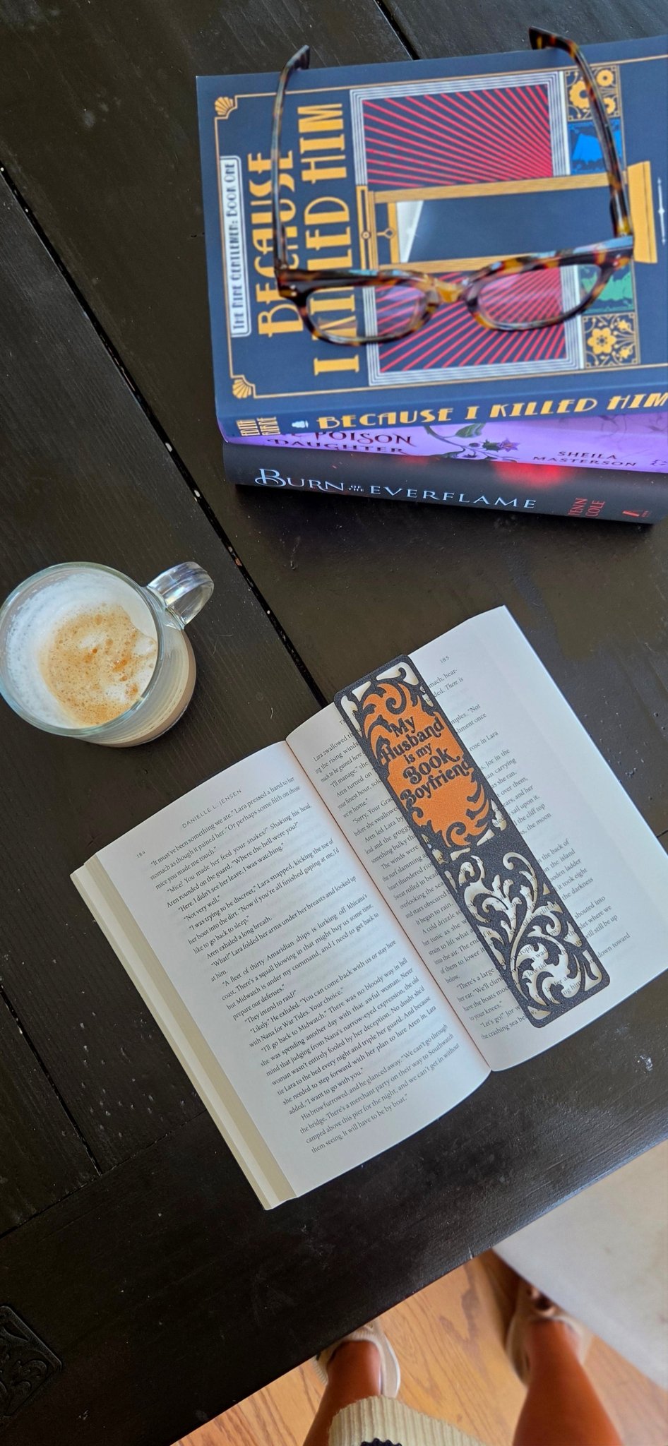 “My Husband Is My Book Boyfriend” 3D Printed Bookmark - SmutStax