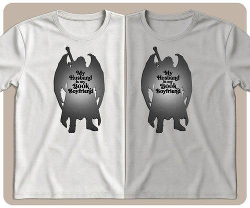 "My Husband is My Book Boyfriend" Fantasy Graphic Tee - SmutStax