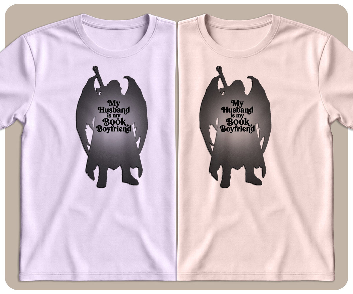 "My Husband is My Book Boyfriend" Fantasy Graphic Tee - SmutStax