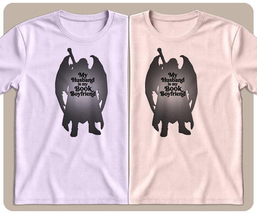 "My Husband is My Book Boyfriend" Fantasy Graphic Tee - SmutStax
