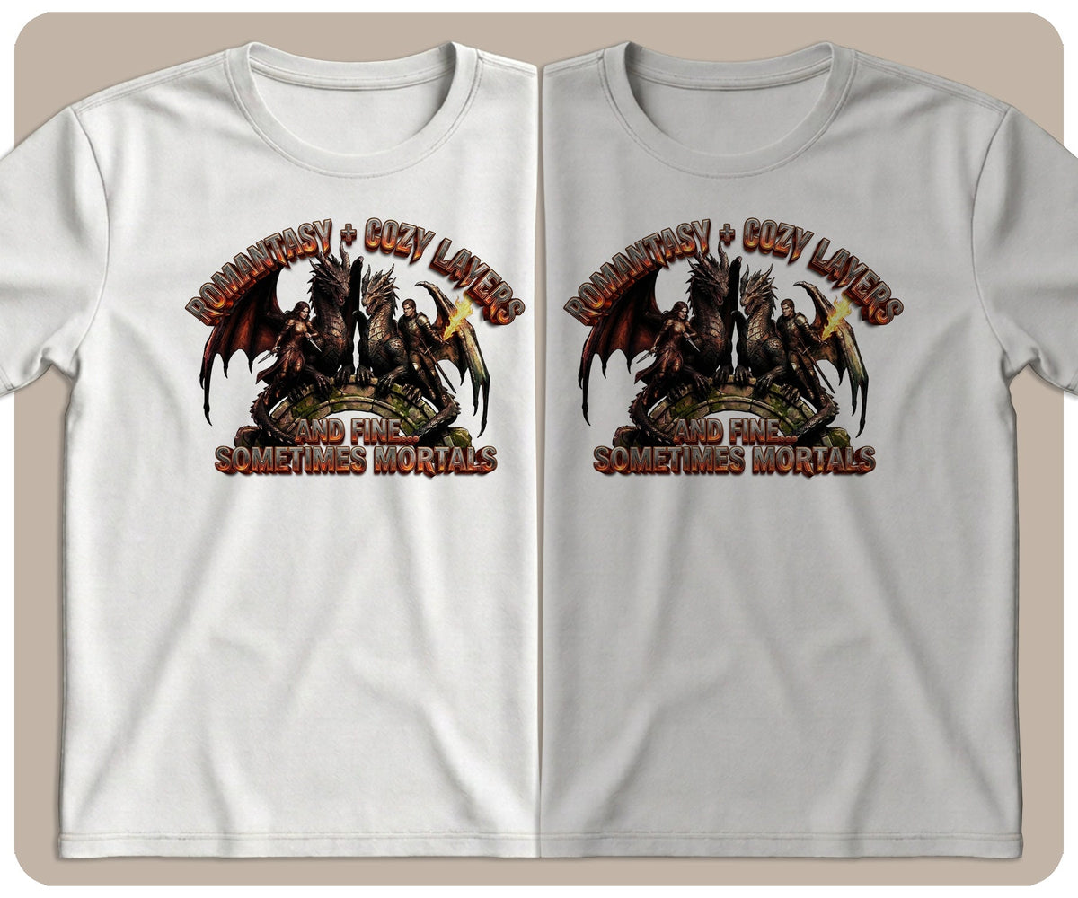 "Romantasy + Fuzzy Socks and Fine The Occasional Mortal" Graphic Tee - SmutStax