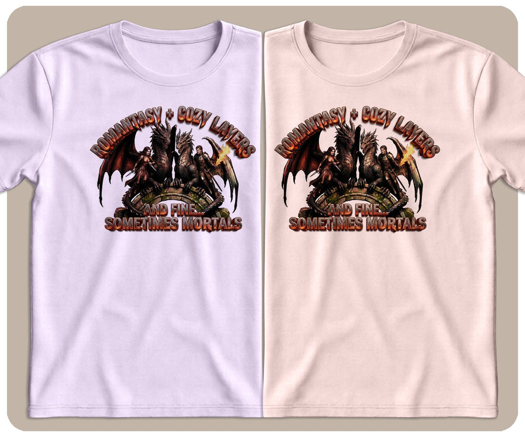 "Romantasy + Fuzzy Socks and Fine The Occasional Mortal" Graphic Tee - SmutStax