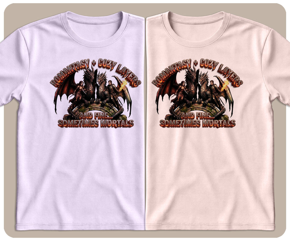 "Romantasy + Fuzzy Socks and Fine The Occasional Mortal" Graphic Tee - SmutStax