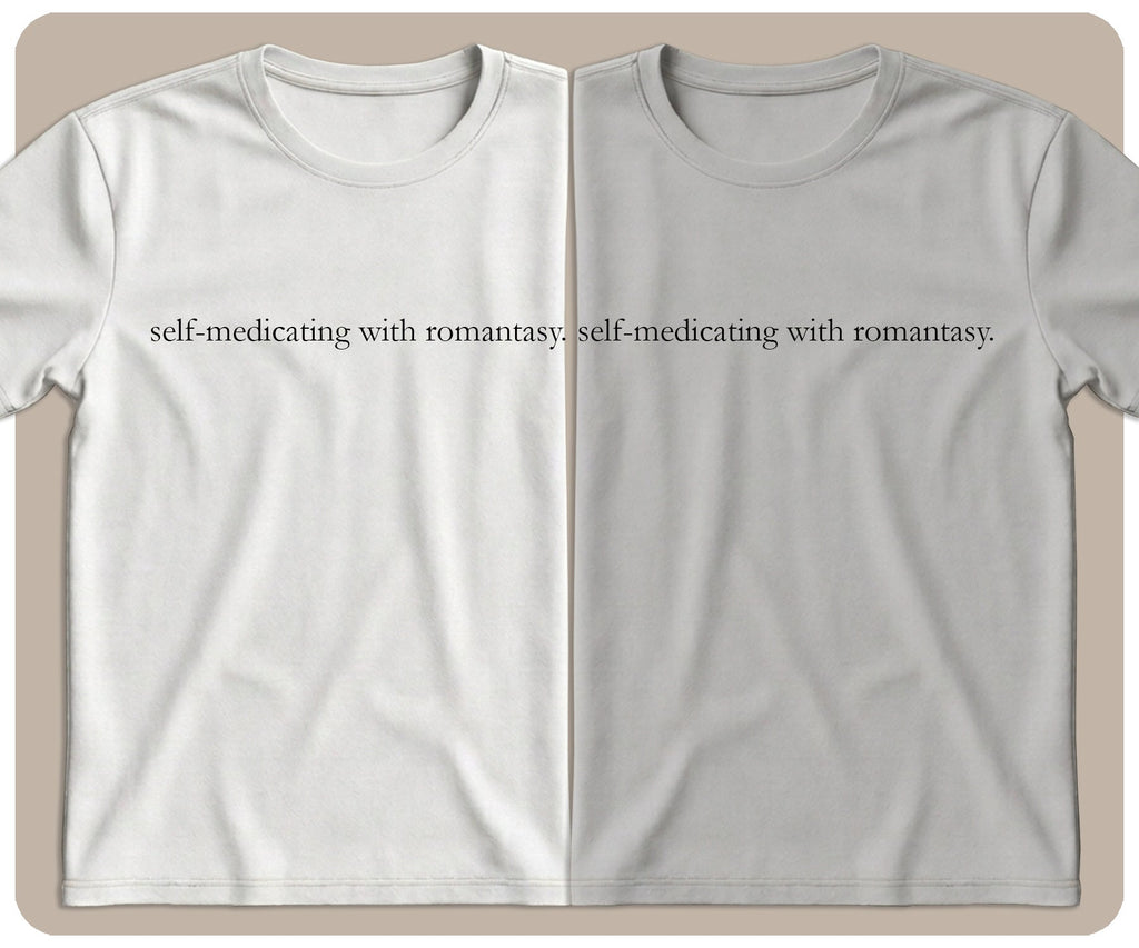 "Self-Medicating With Romantasy" Graphic Tee - SmutStax
