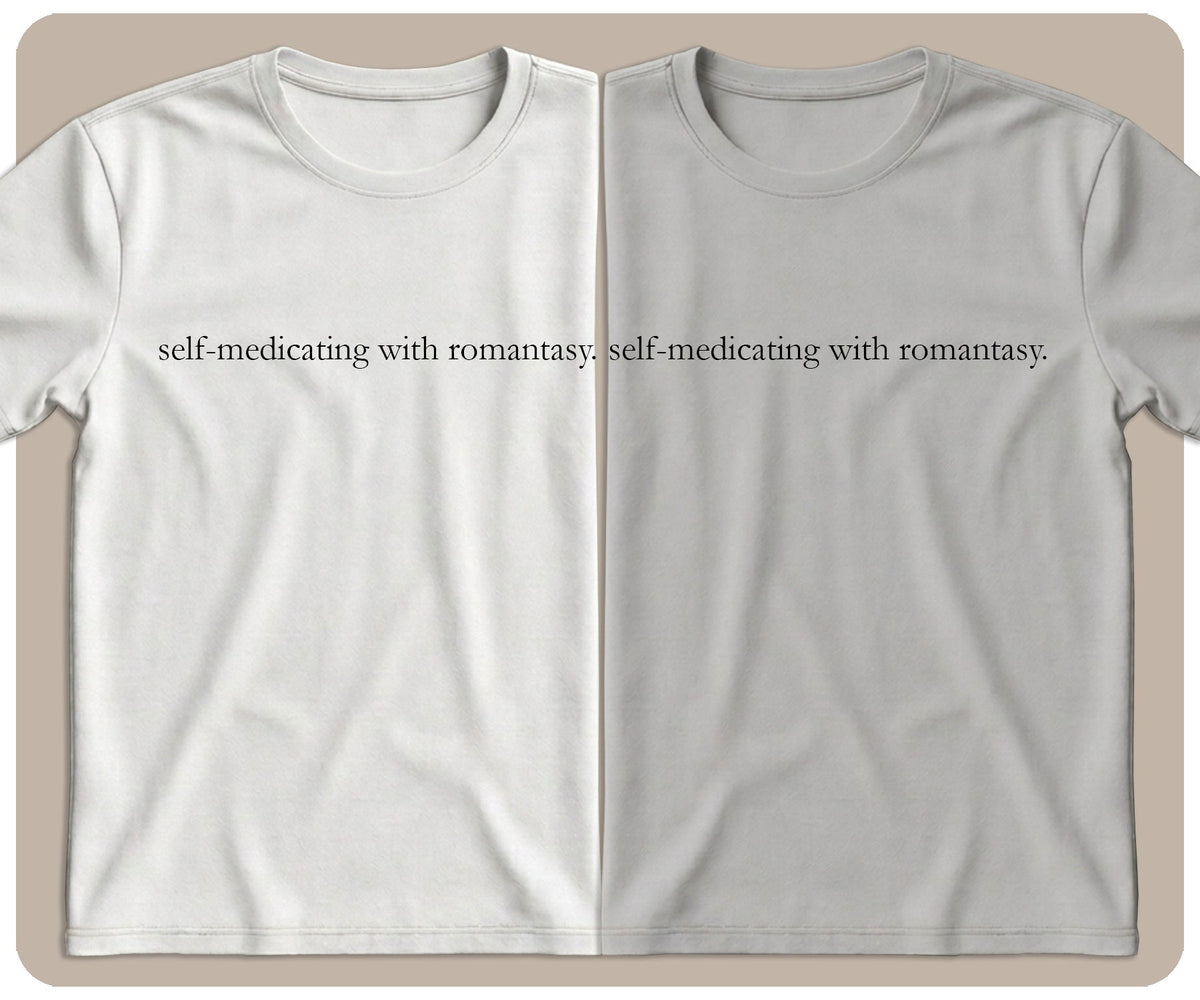 "Self-Medicating With Romantasy" Graphic Tee - SmutStax