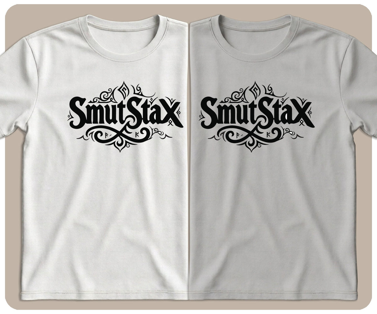 "SmutStax" Black Graphic Tee - SmutStax