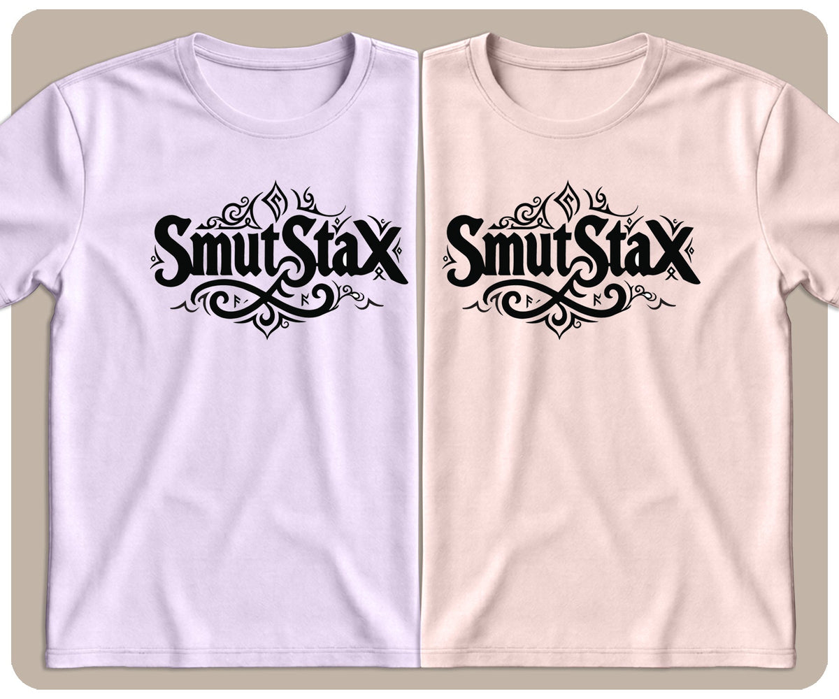 "SmutStax" Black Graphic Tee - SmutStax