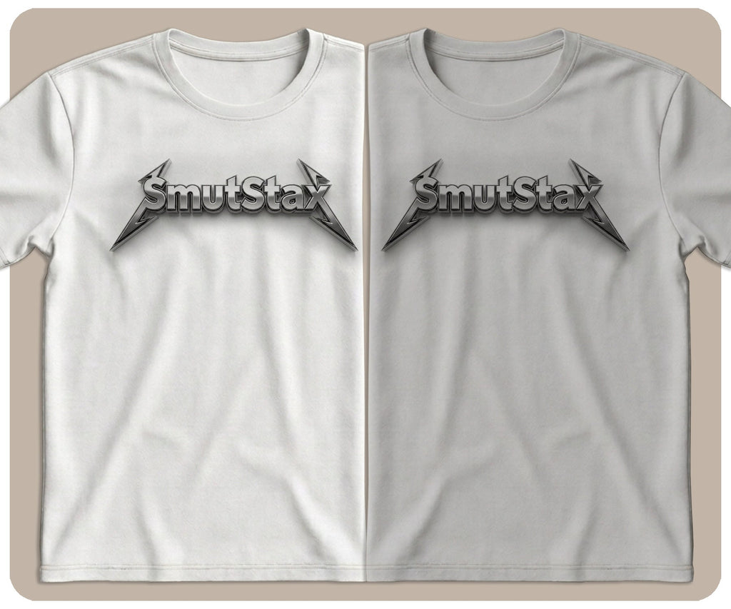 "SmutStax" Heavy Metal Font Graphic Tee - SmutStax