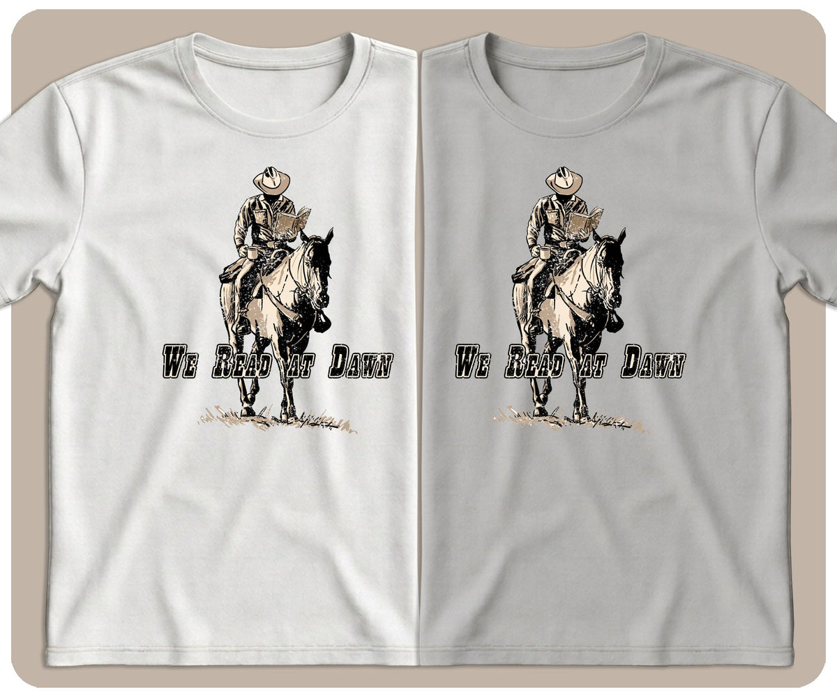 "We Read at Dawn" Cowboy Graphic Tee - SmutStax