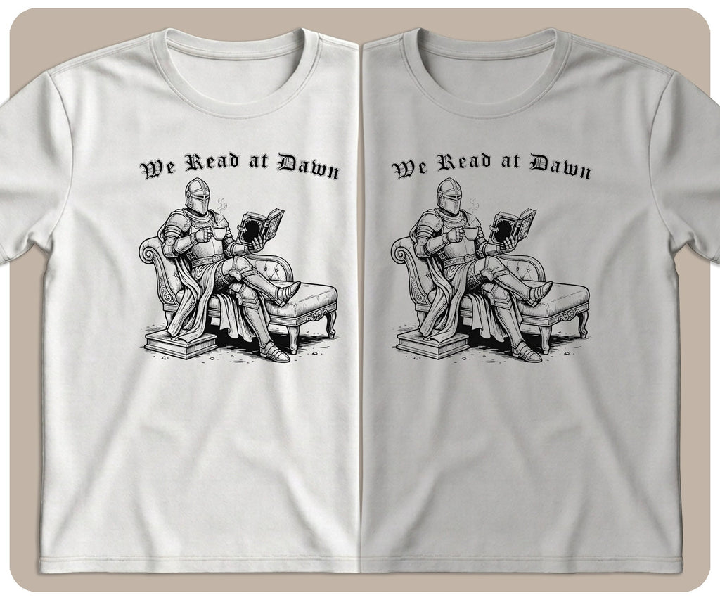 "We Read at Dawn" Knight Graphic Tee - SmutStax